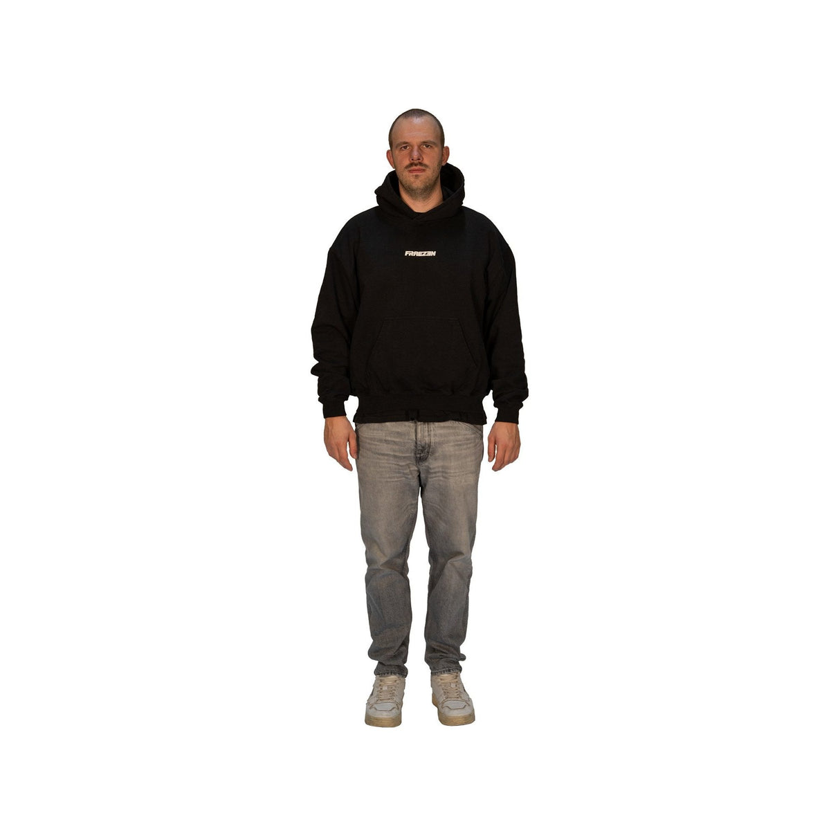 FRAEZEN Oversized Fit Hoodie black