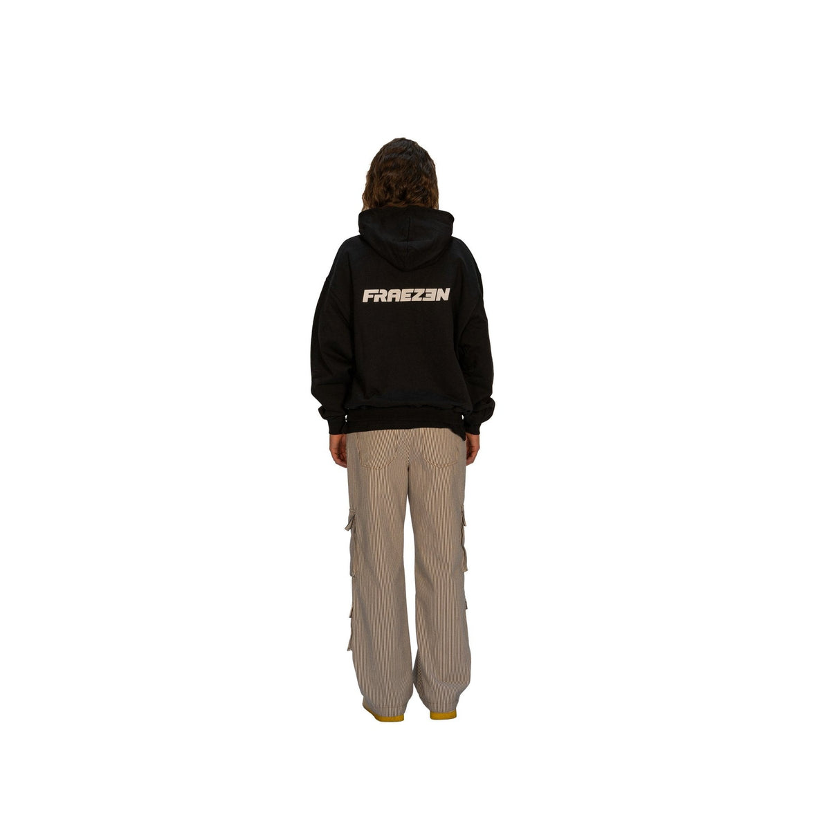 FRAEZEN Oversized Fit Hoodie black