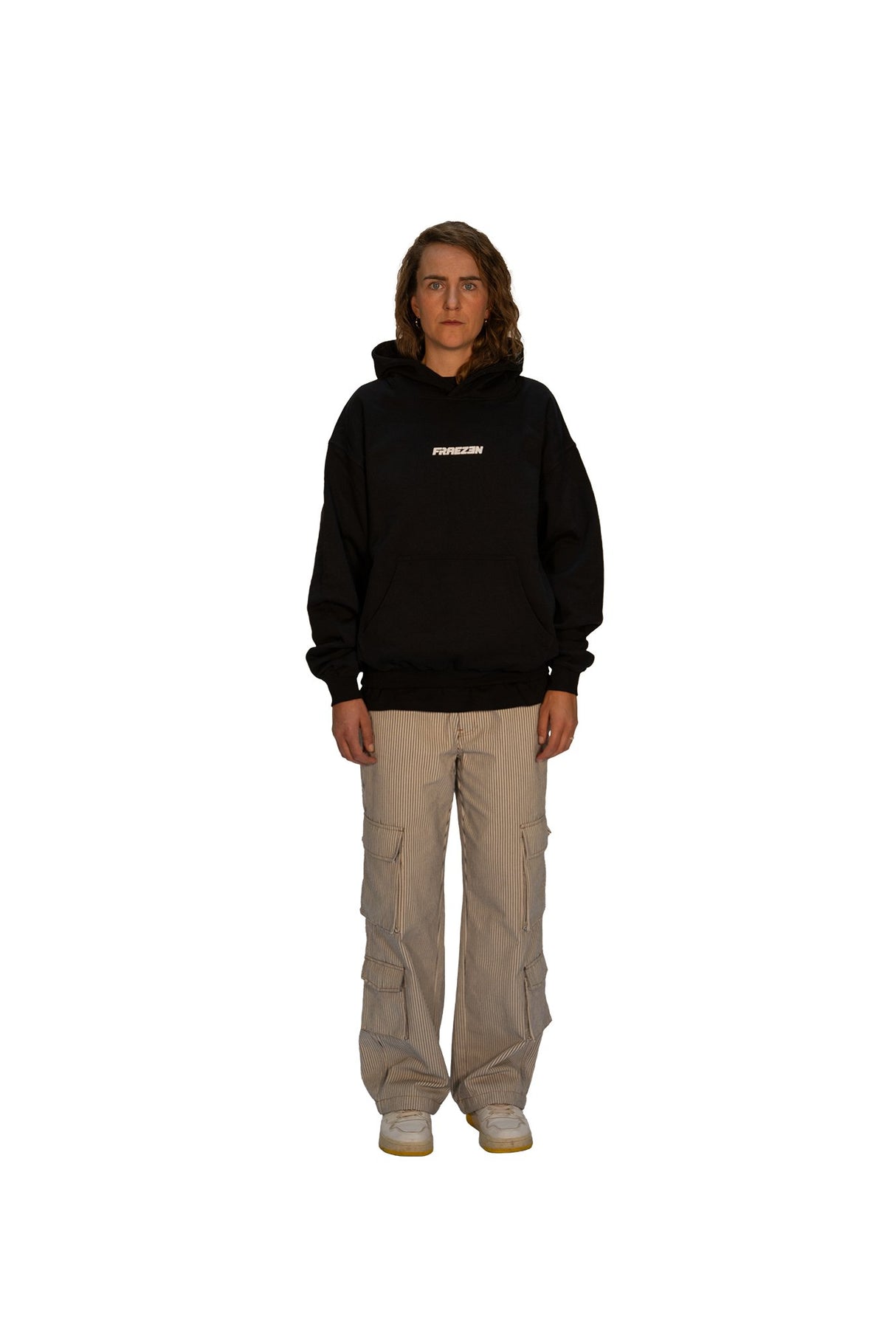 FRAEZEN Oversized Fit Hoodie black