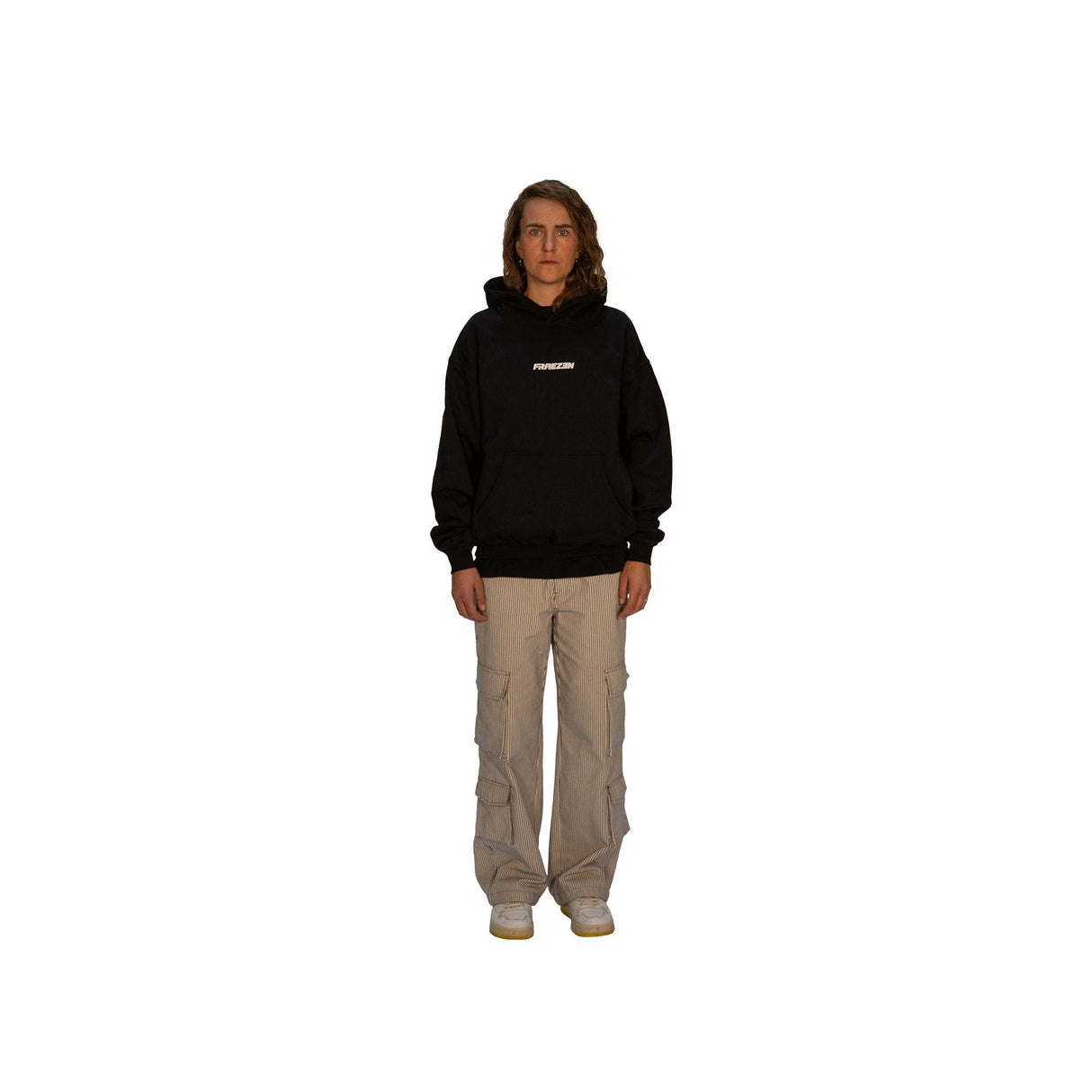 FRAEZEN Oversized Fit Hoodie black