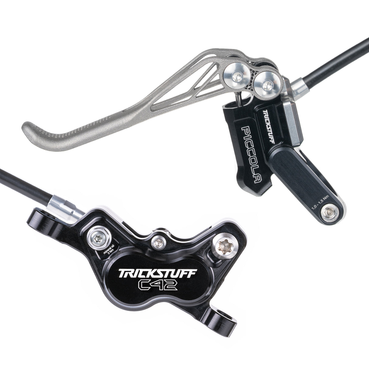 Trickstuff Piccola HD Titanium front and rear disc brake set