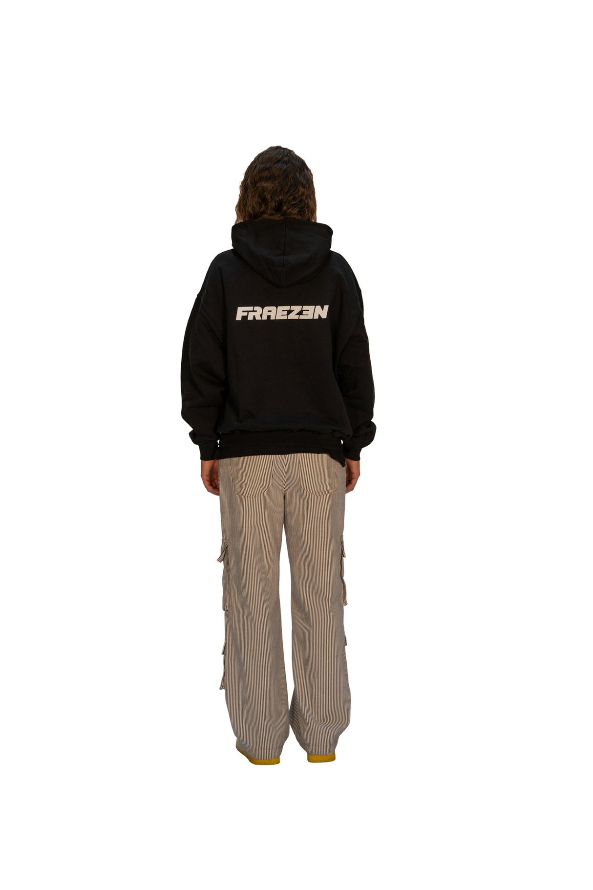 FRAEZEN Oversized Fit Hoodie black